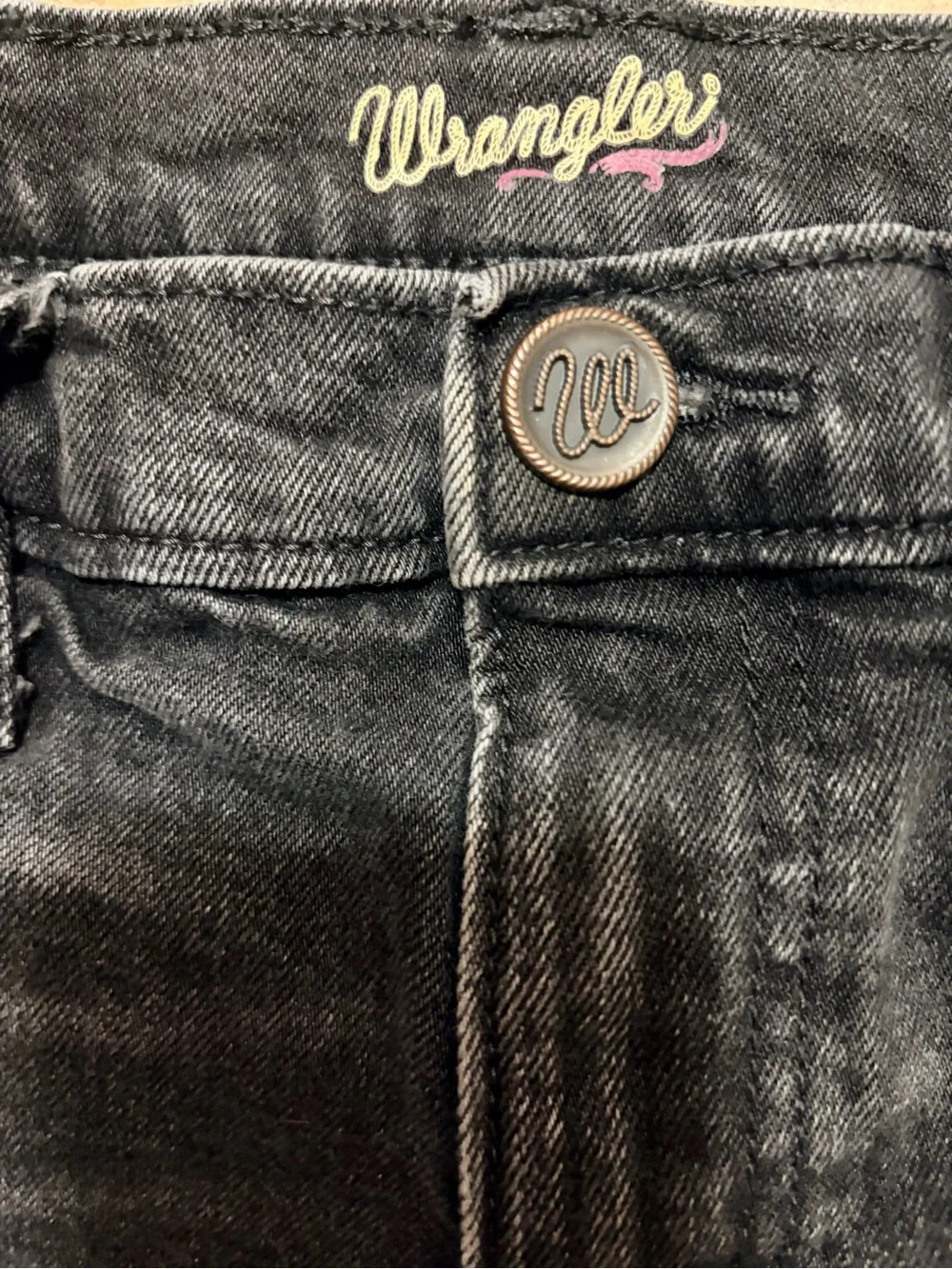 Wrangler Dark Denim Cutoff Shorts